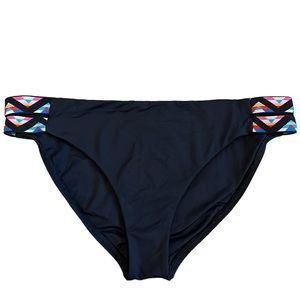 L SPACE Double Banded Bikini Bottom Size Large L